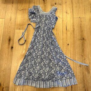 Vintage Floral Cotton Dress